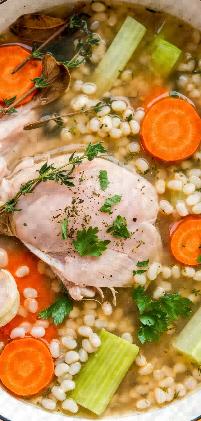 Ingredients photo for Chicken Barley Soup Recipe