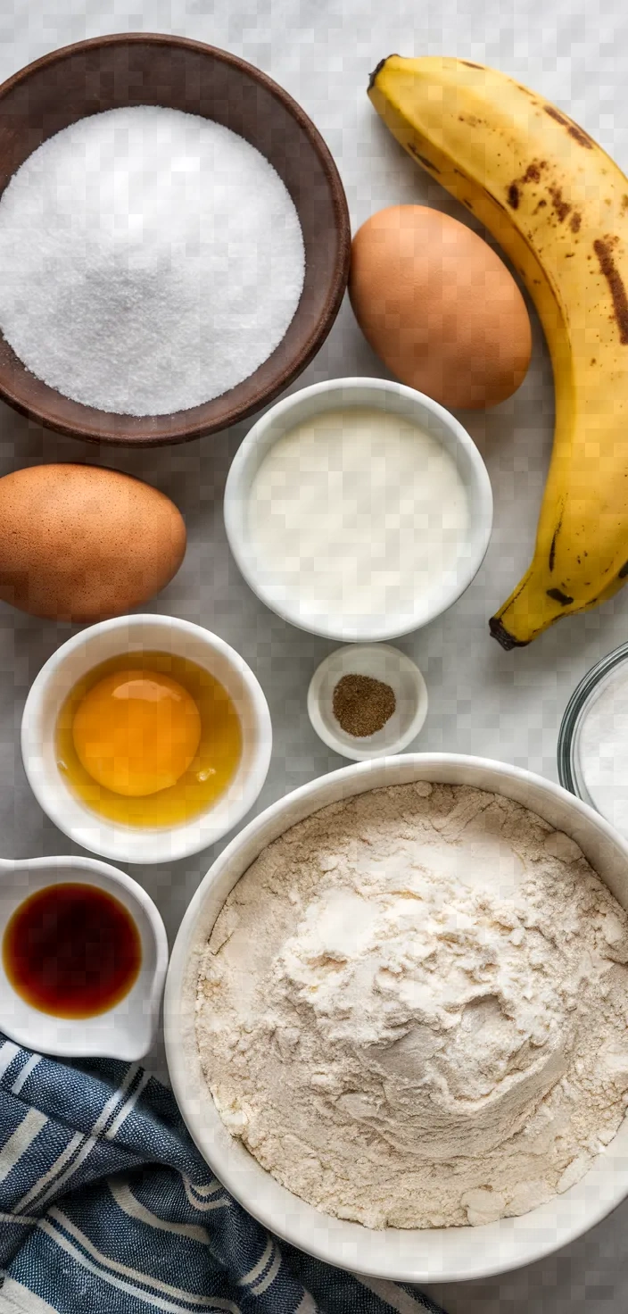 Ingredients photo for The Best Easy Banana Bread Recipe