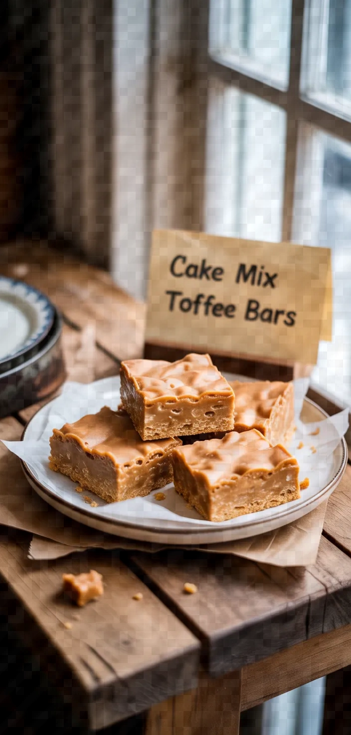 Cake Mix Toffee Bars Recipe