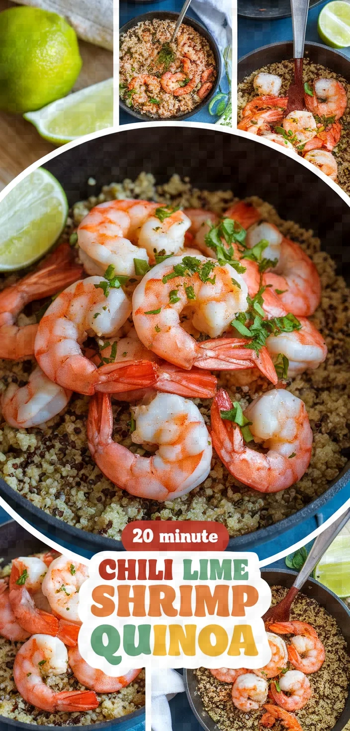 A photo of 20 Minute Chili Lime Shrimp With Quinoa Recipe