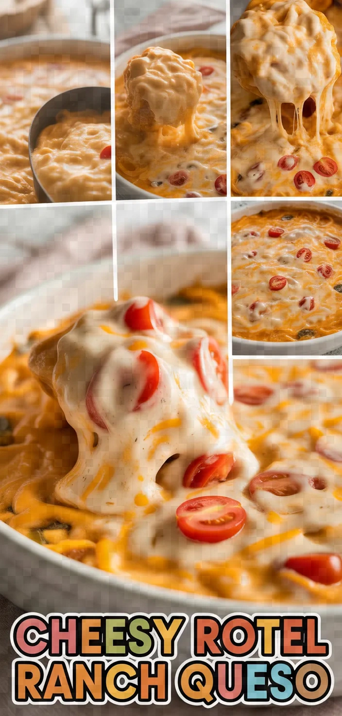 A photo of Cheesy Rotel Ranch Queso Recipe