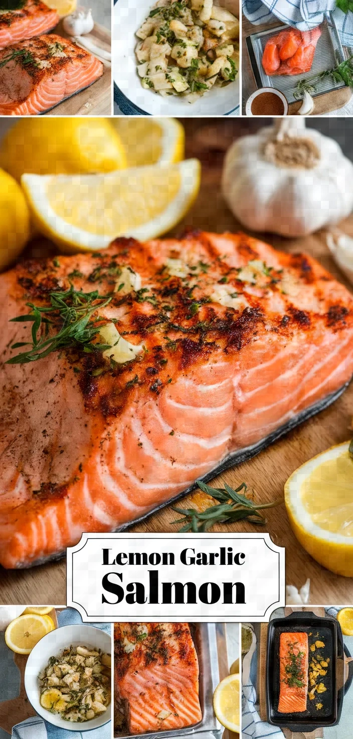 A photo of Lemon Garlic Salmon Recipe