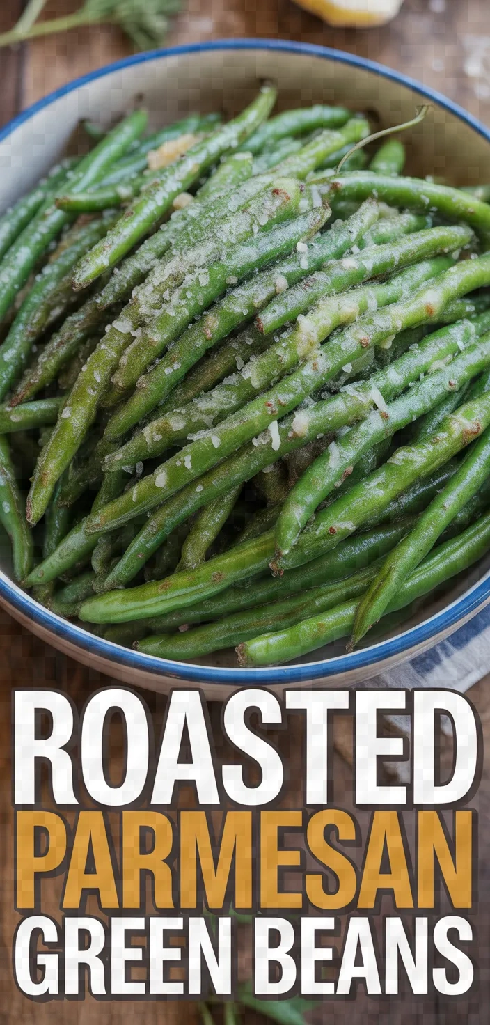 A photo of Roasted Parmesan Green Beans Recipe
