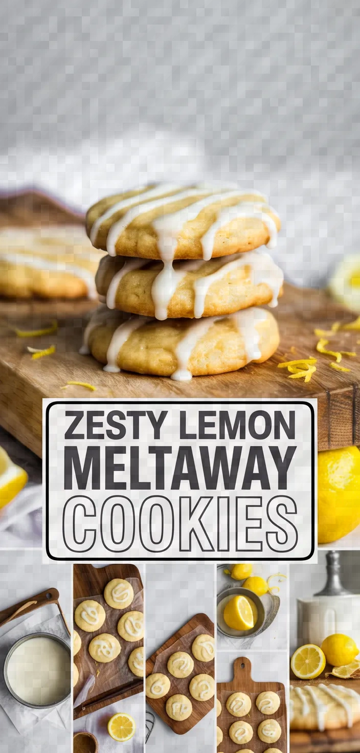 A photo of Zesty Lemon Meltaway Cookies Recipe