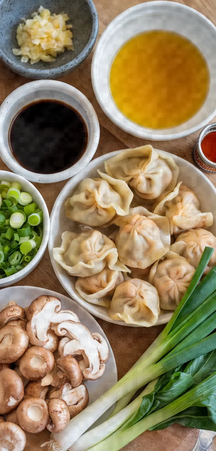 Ingredients photo for Weeknight Wonton Soup Recipe