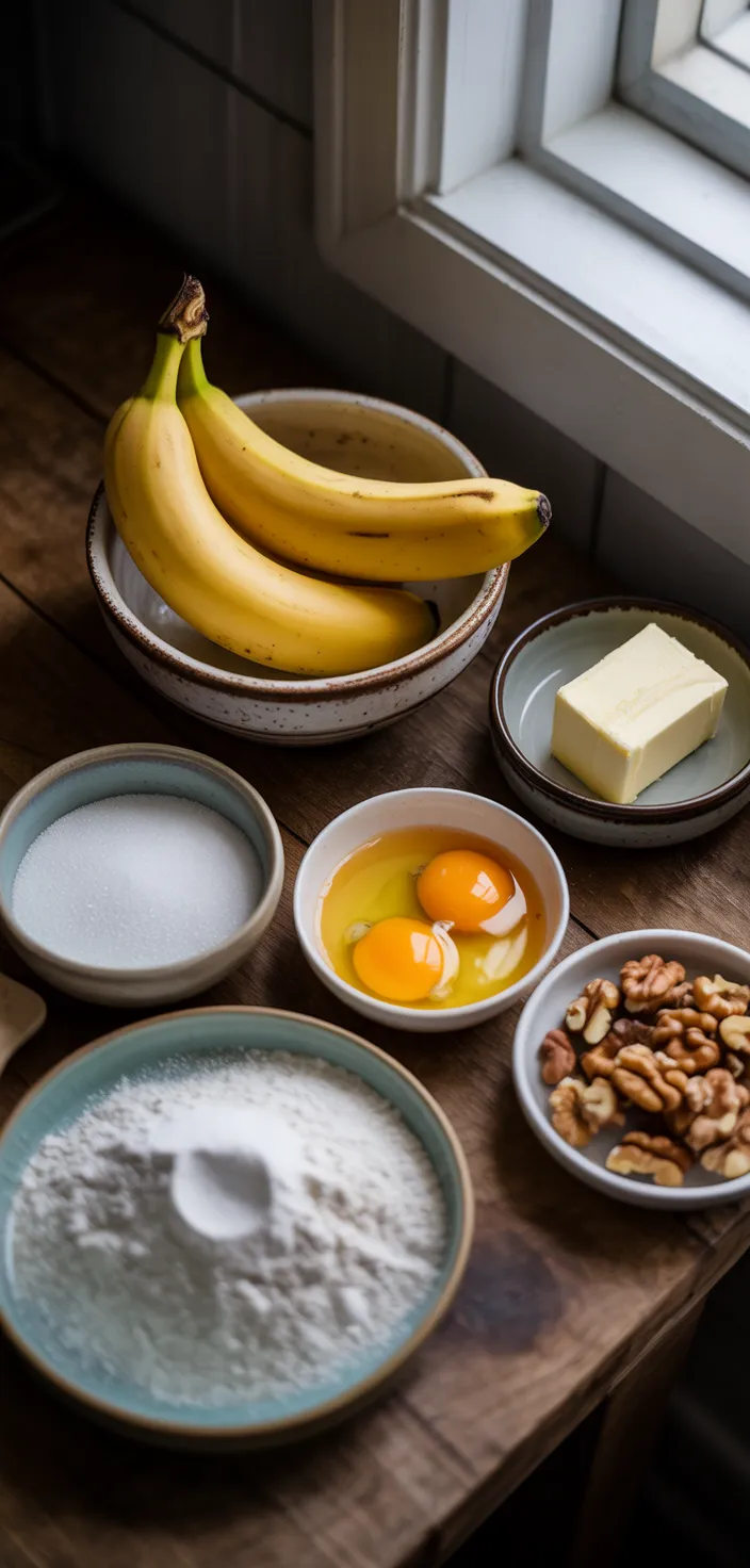 Ingredients photo for Banana Bread... So Easy, It's Bananas! Recipe