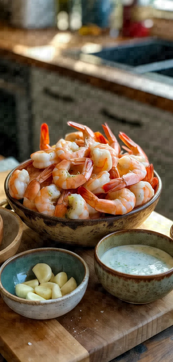 Ingredients photo for Cajun Shrimp With Garlic Butter Sauce Recipe