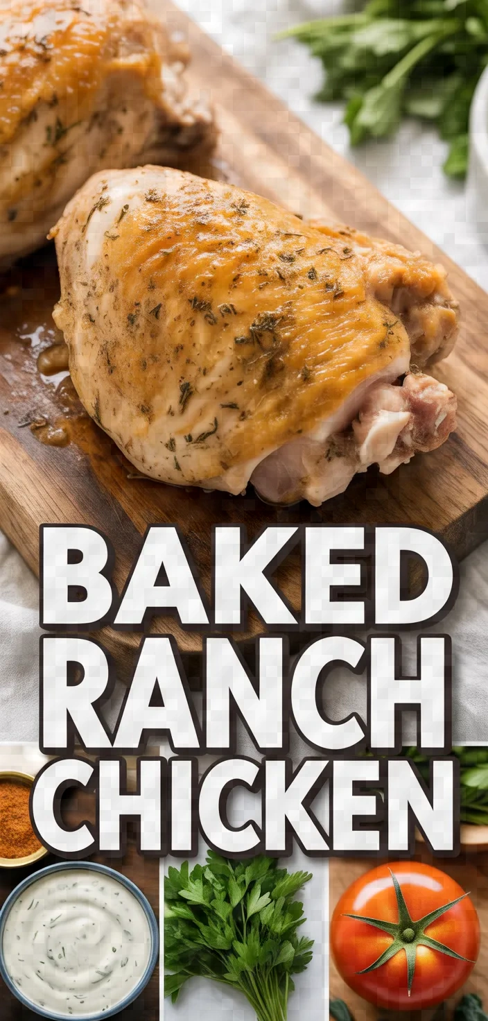 A photo of Baked Ranch Chicken Recipe
