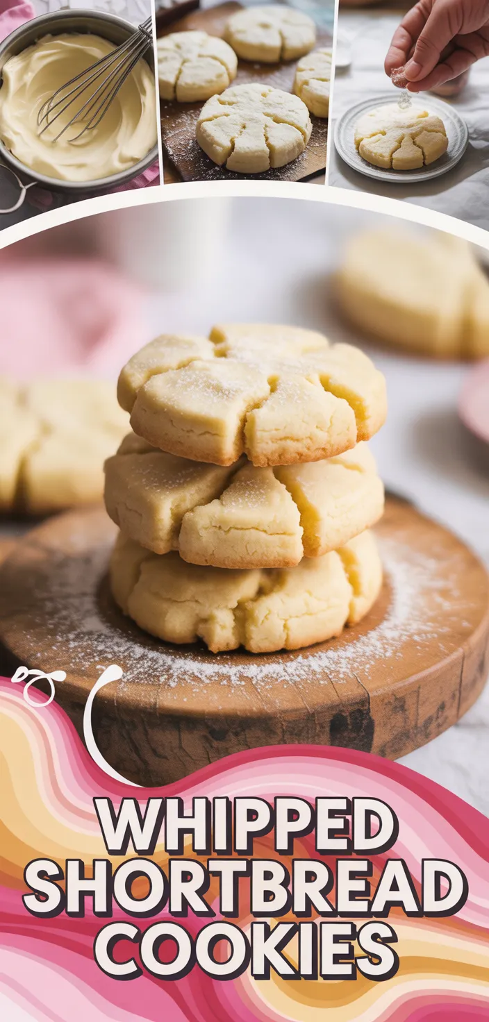 A photo of Whipped Shortbread Cookies Recipe