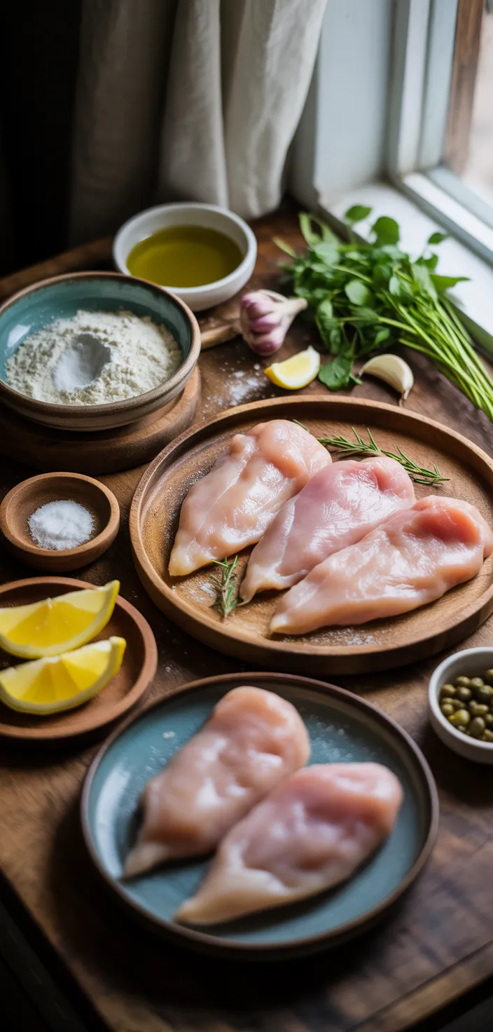 Ingredients photo for Easy Chicken Piccata Recipe