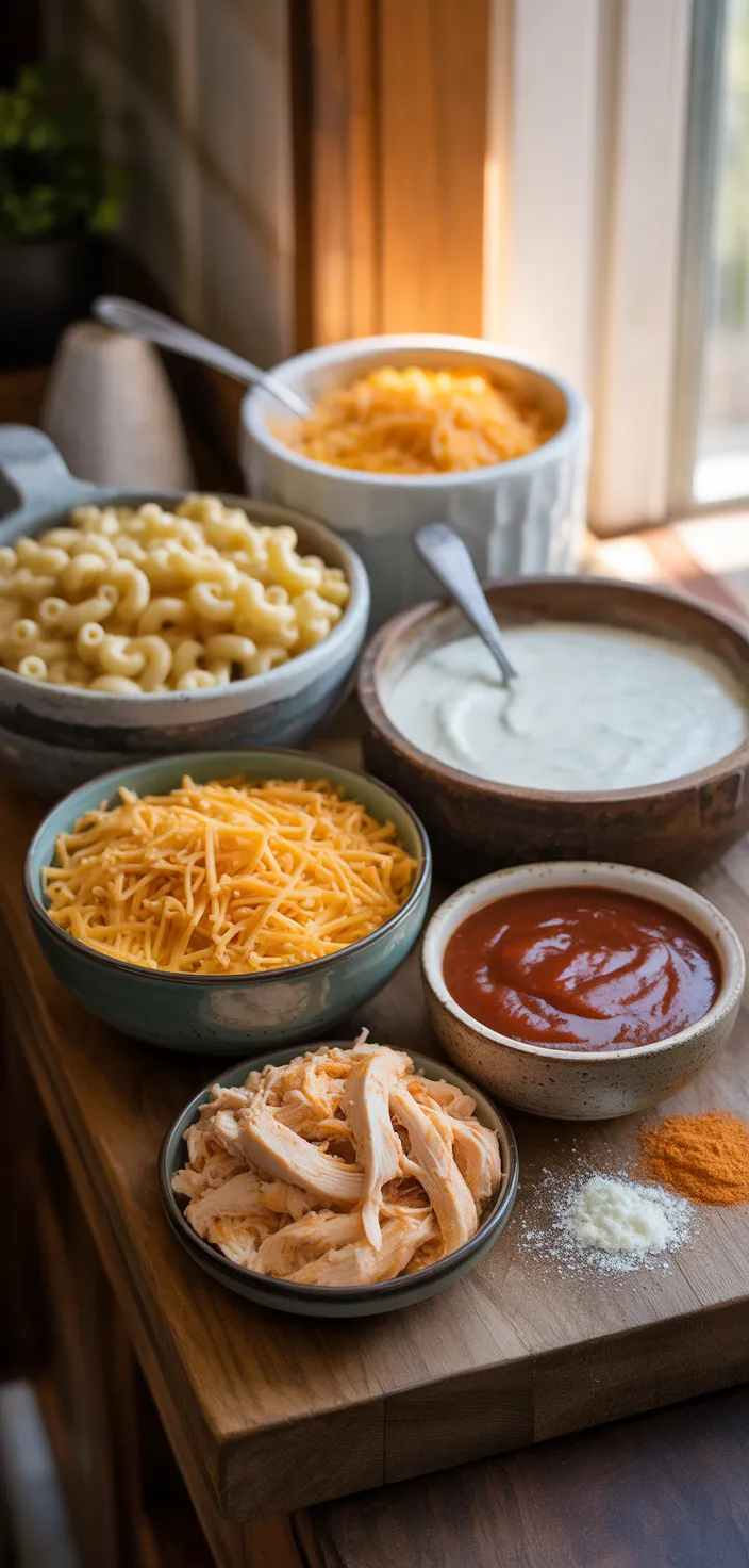 Ingredients photo for BBQ Ranch Chicken Casserole Recipe