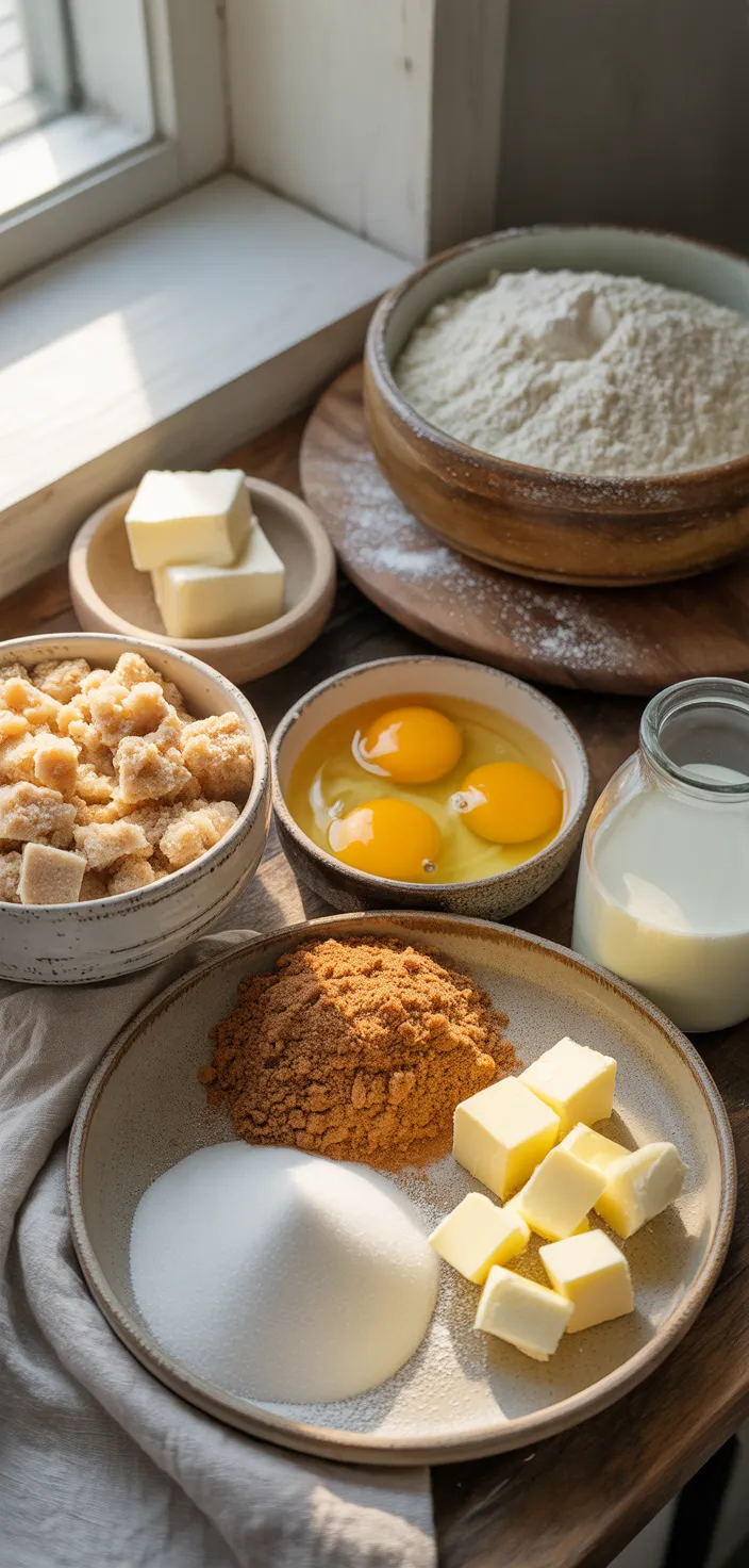 Ingredients photo for Cinnamon Coffee Cake With Streusel Crumb Topping Recipe