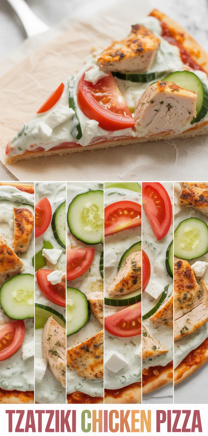 A photo of Tzatziki Chicken Pizza Recipe