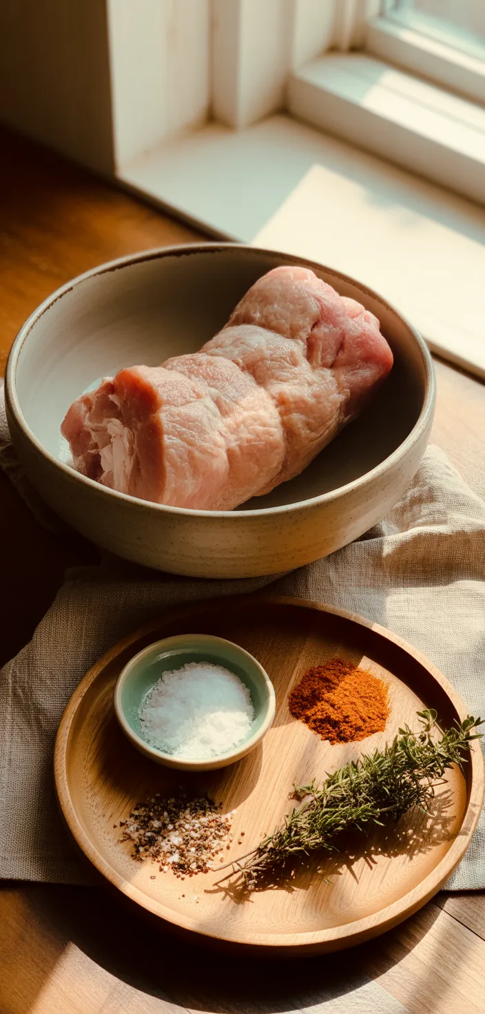 Ingredients photo for Baked Pork Tenderloin Recipe