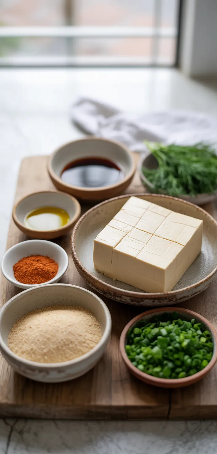 Ingredients photo for Baked Tofu Sticks  Recipe