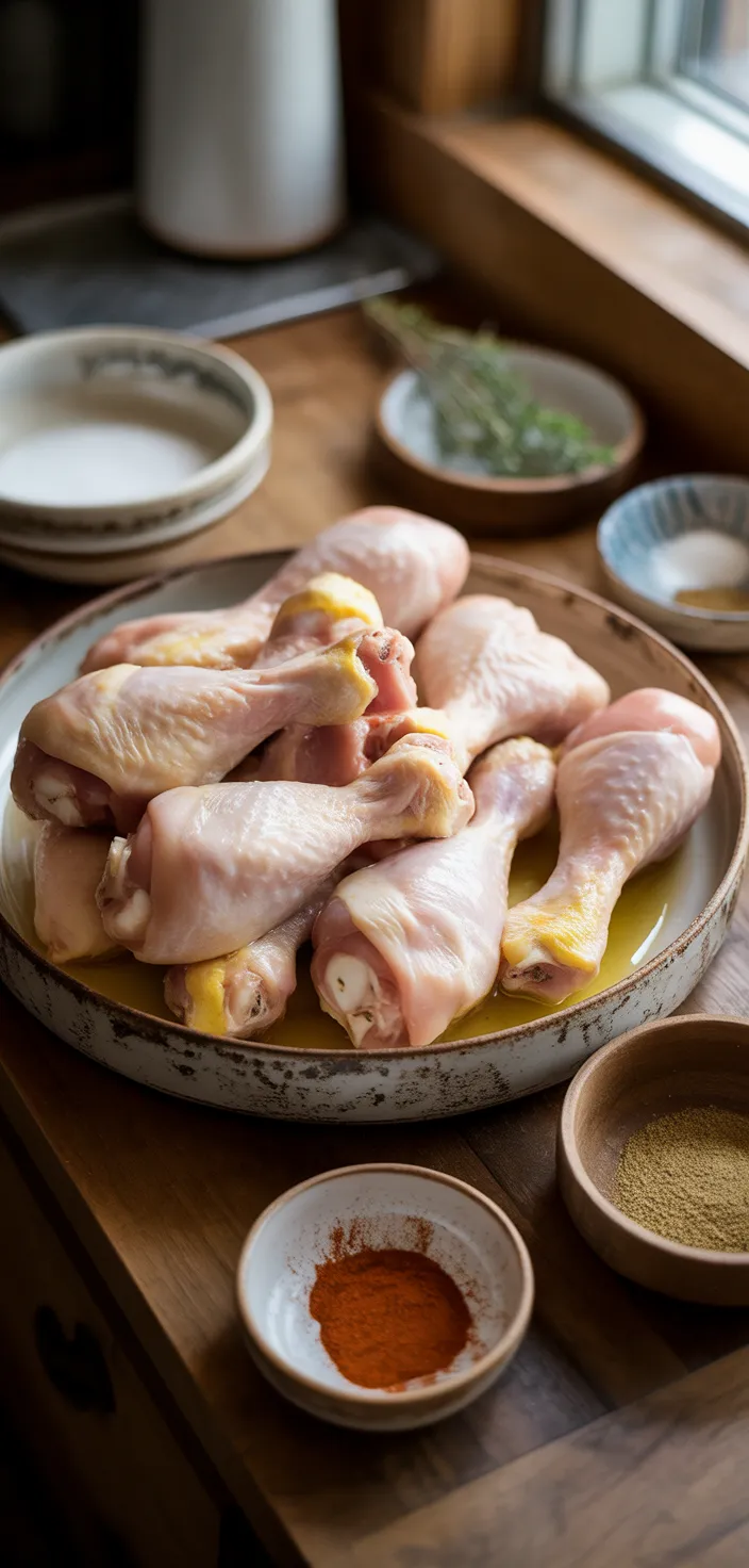 Ingredients photo for Easy Baked Chicken Drumsticks Recipe