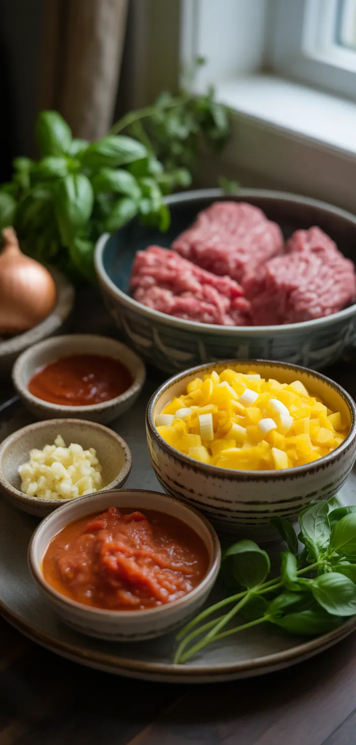 Ingredients photo for Easy Creamy Lasagna Soup Recipe