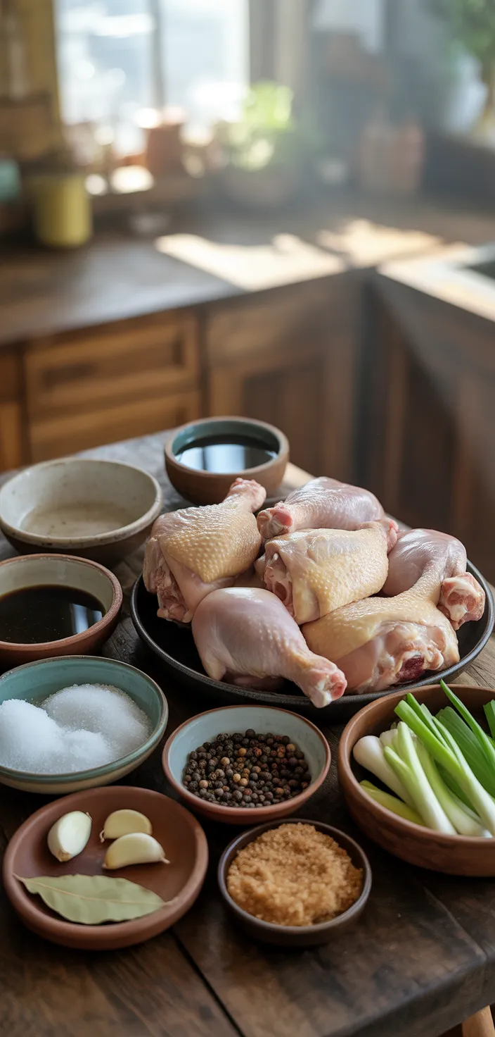 Ingredients photo for Filipino Adobo Chicken Recipe