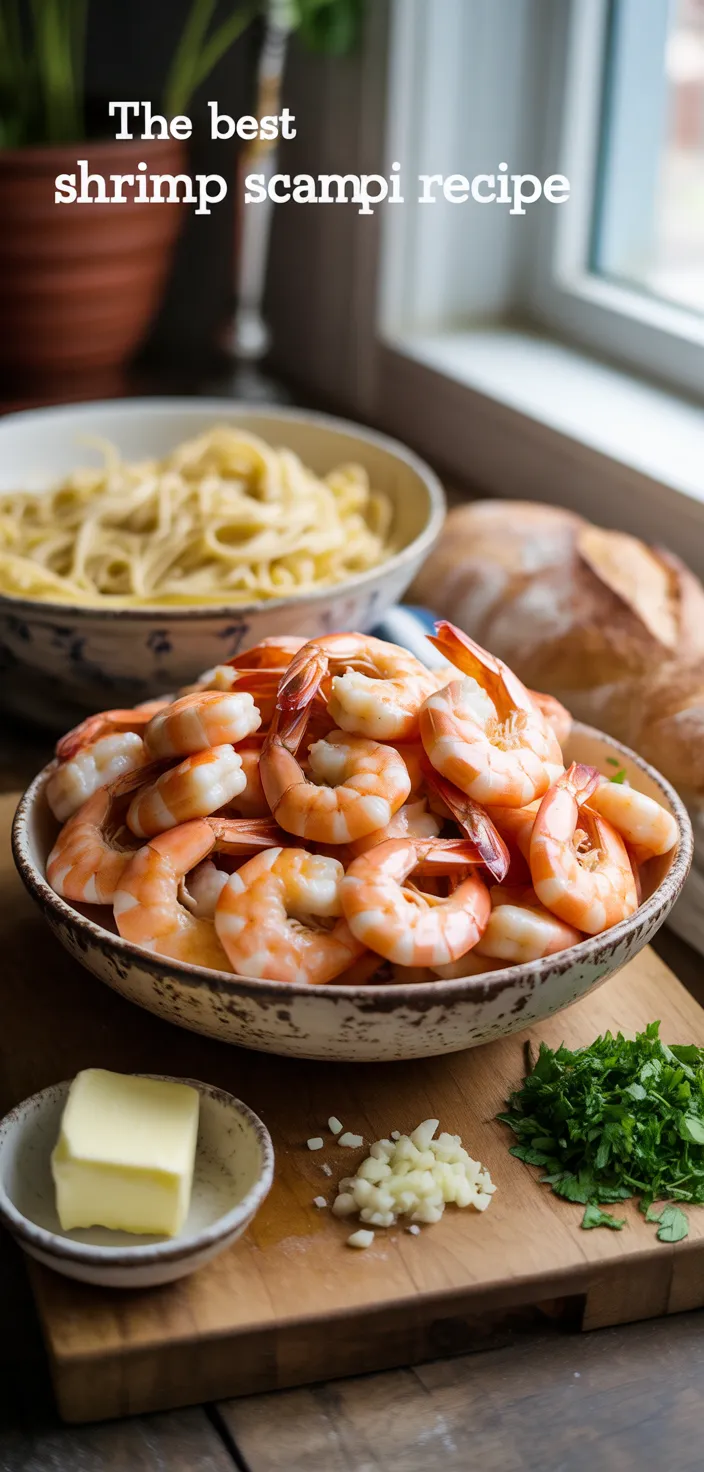 Ingredients photo for THE BEST Shrimp Scampi Recipe