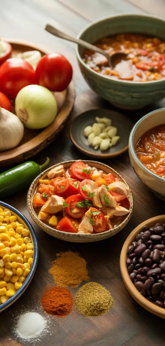 Ingredients photo for Authentic Mexican Chicken Tortilla Soup Recipe (Easy!)