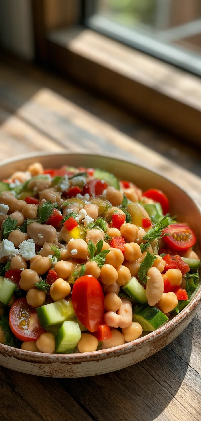 Ingredients photo for Bean Salad With Chickpeas Recipe