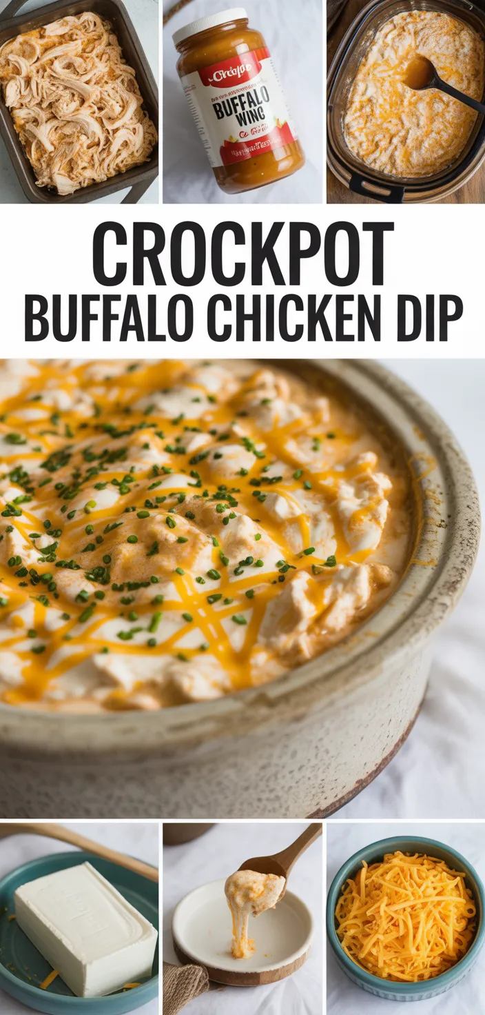 A photo of Buffalo Chicken Dip In A Crock Pot Recipe