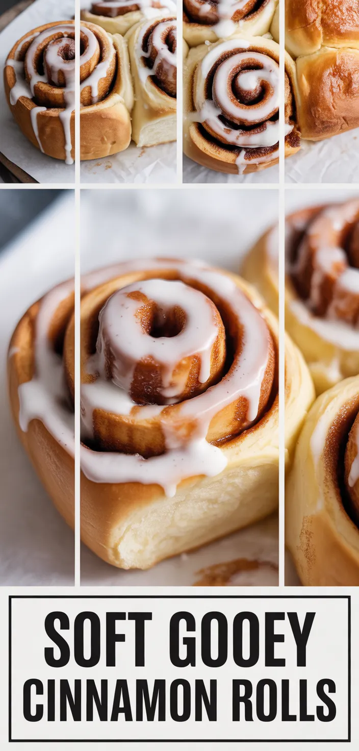 A photo of Old Fashioned Cinnamon Rolls Recipe (Soft & Gooey)