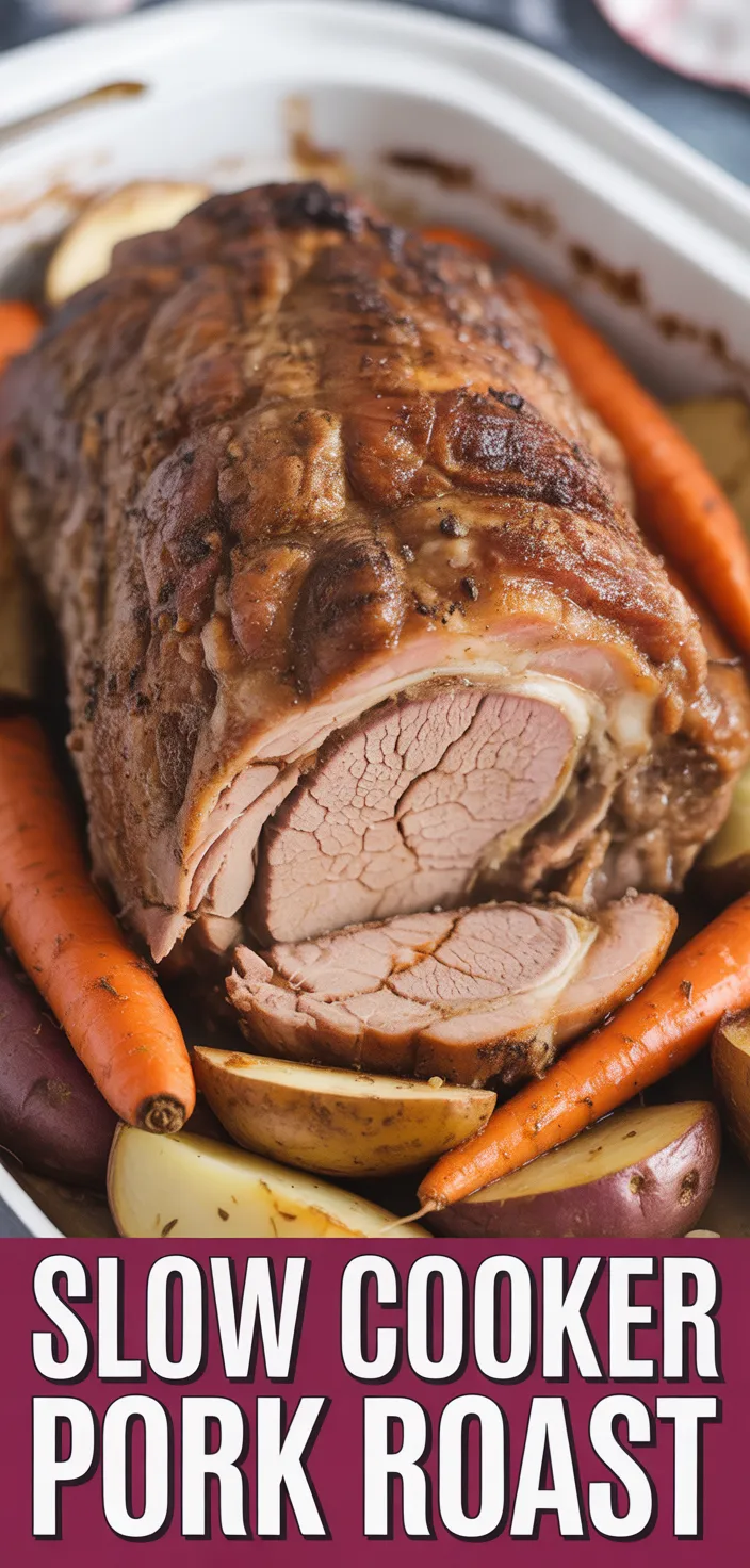 A photo of Tender Slow Cooker Pork Roast Recipe