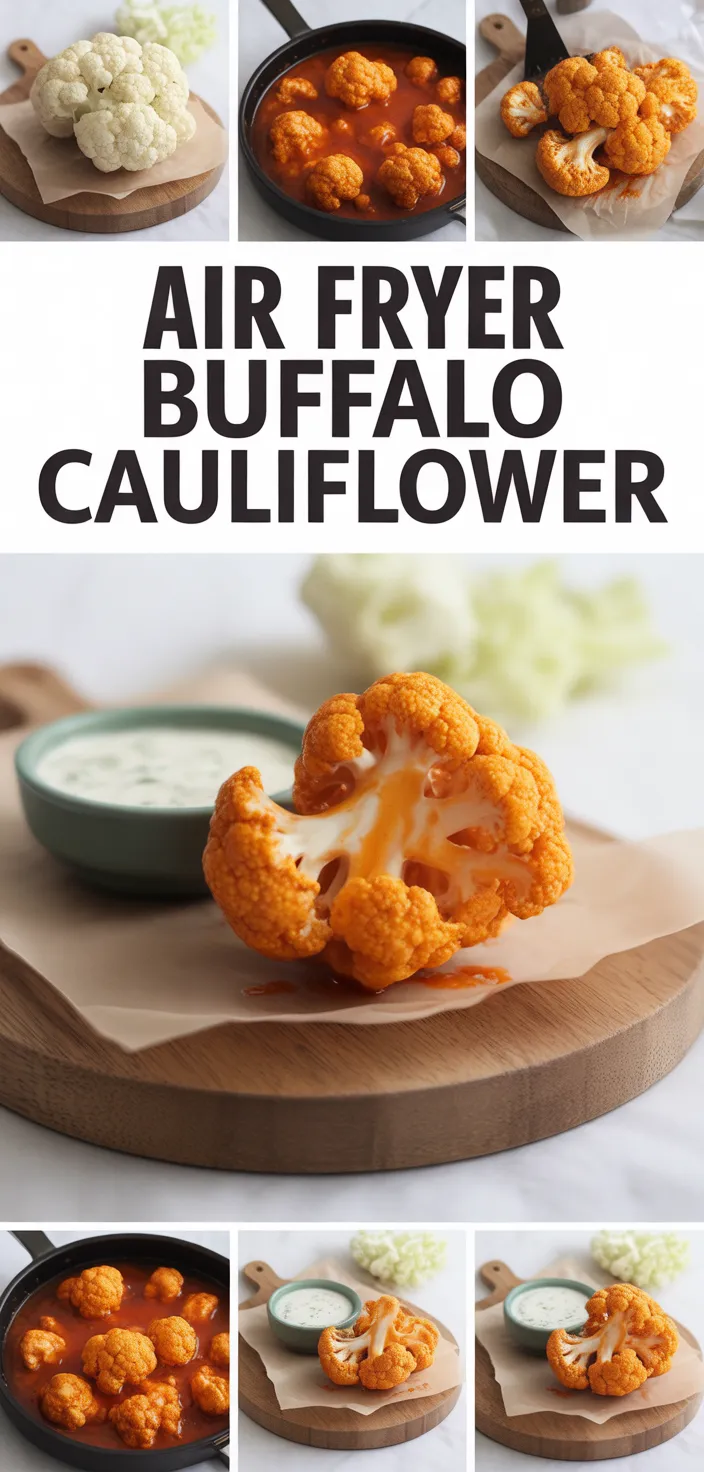 A photo of The BEST Air Fryer Buffalo Cauliflower Recipe