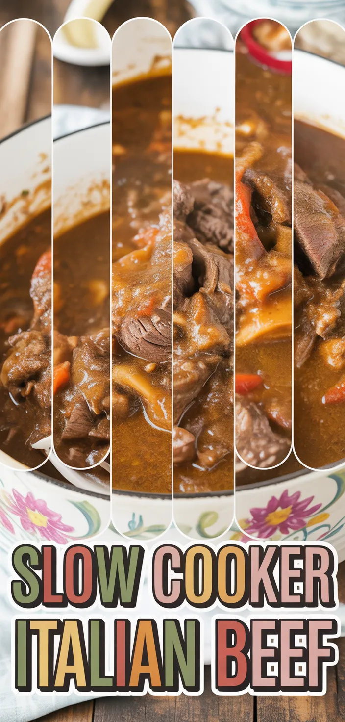 A photo of The BEST EVER Slow Cooker Italian Beef! Recipe