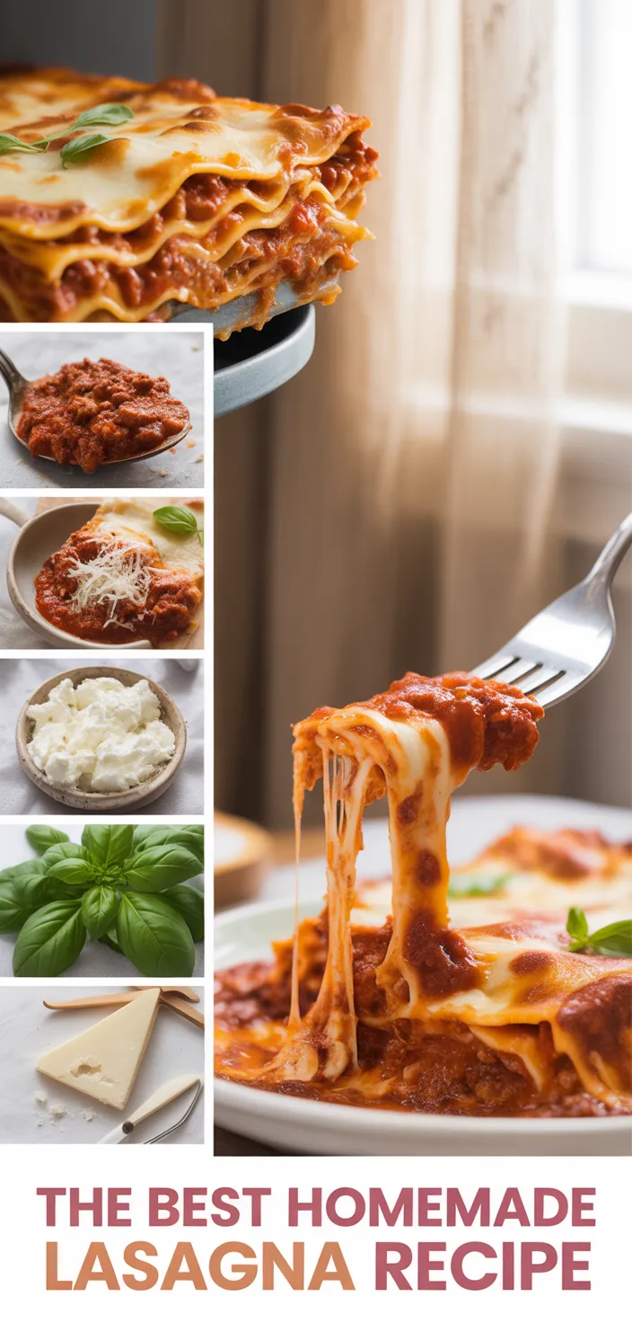 A photo of The Best Homemade Lasagna Recipe