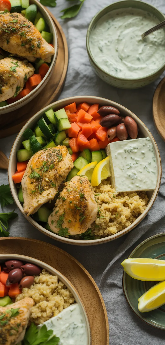 Ingredients photo for Greek Chicken Bowls Recipe