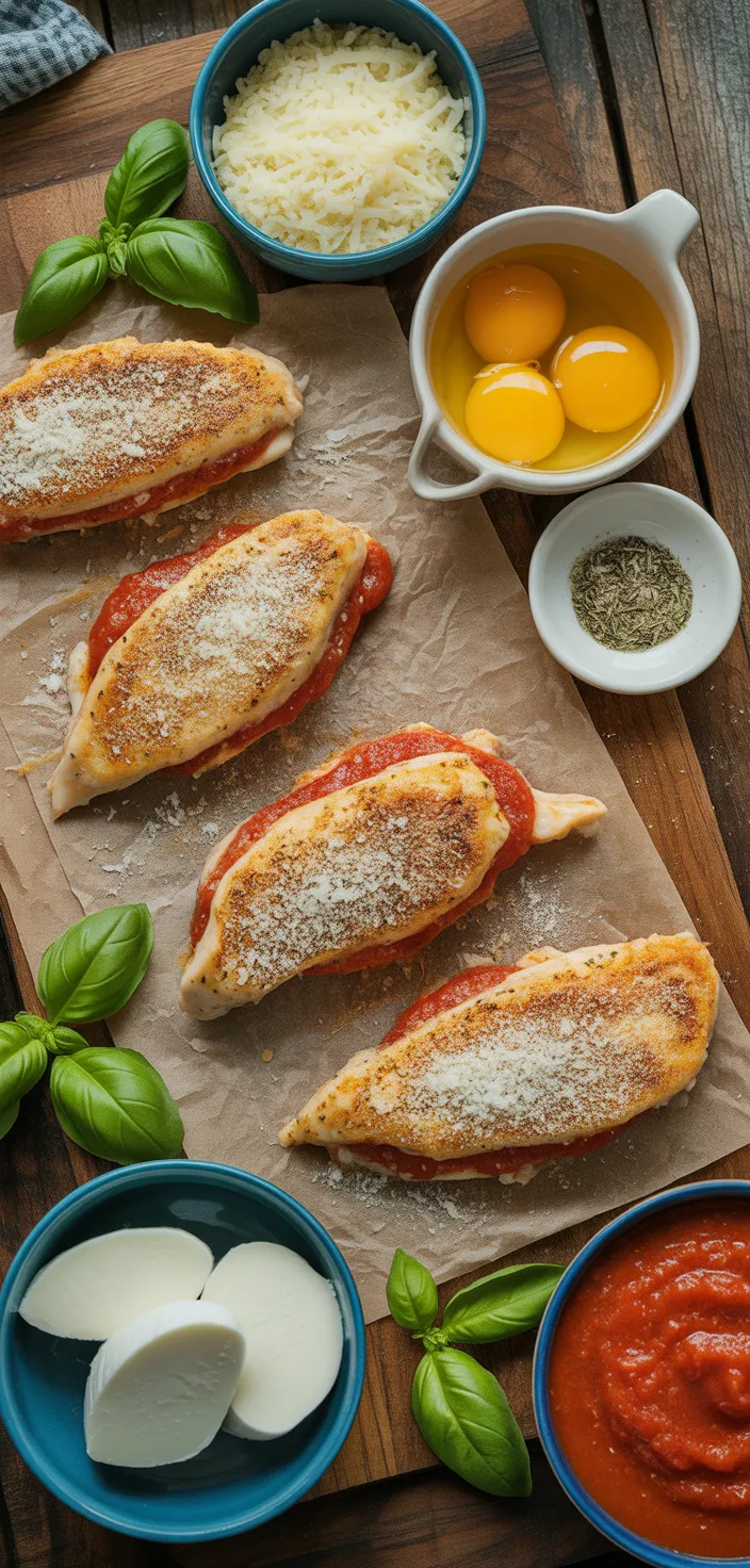 Ingredients photo for Best Chicken Parmesan Sandwiches Recipe