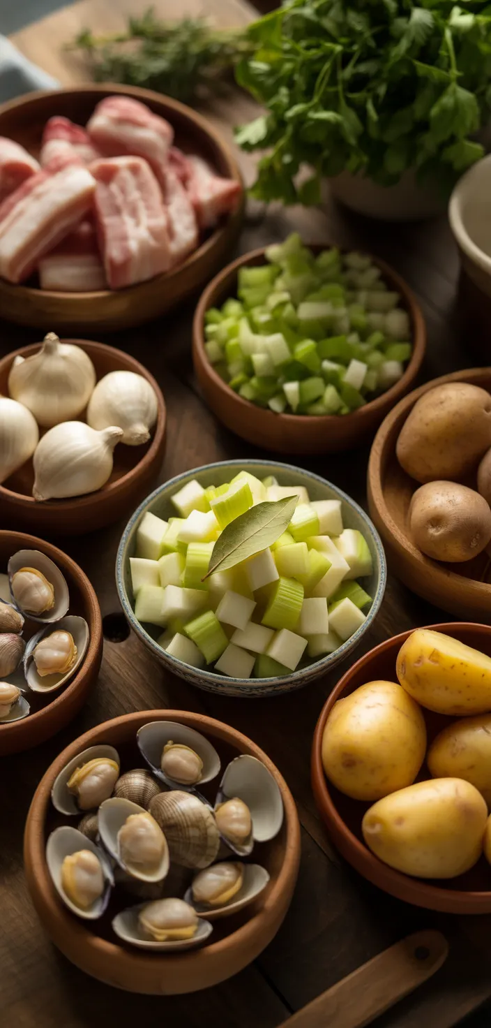 Ingredients photo for Best Clam Chowder Recipe