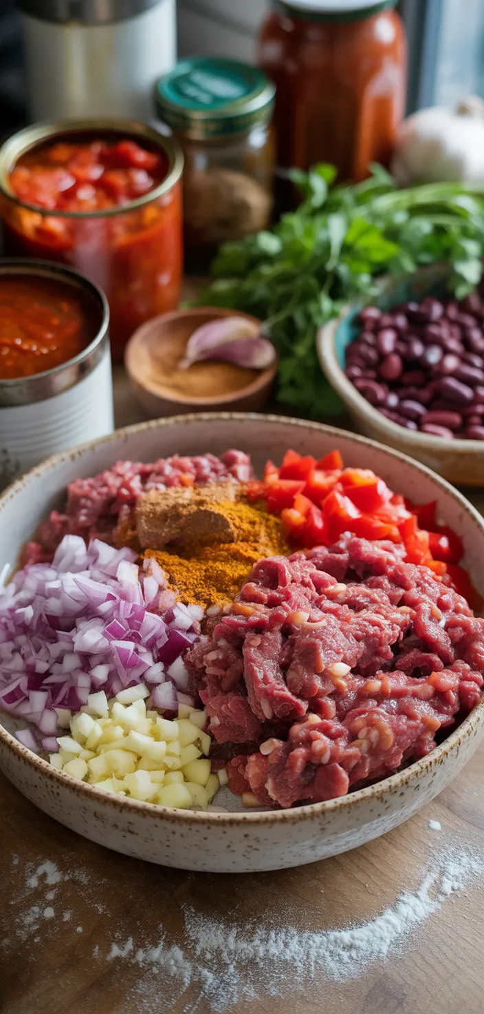Ingredients photo for Best Ever Chilli Con Carne Recipe