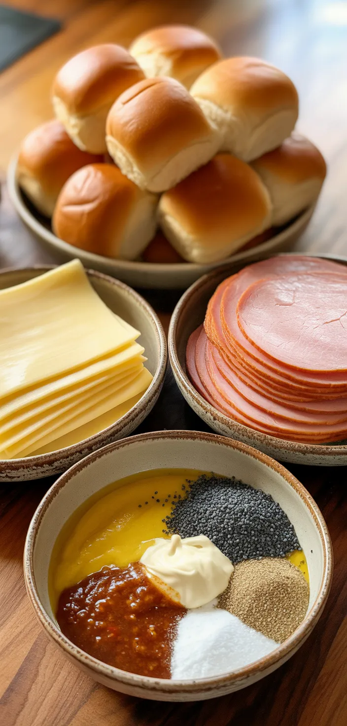 Ingredients photo for Best Ham And Cheese Sliders Recipe