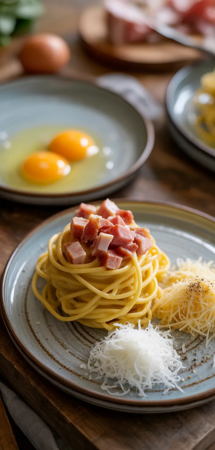 Ingredients photo for Classic Italian Carbonara Recipe