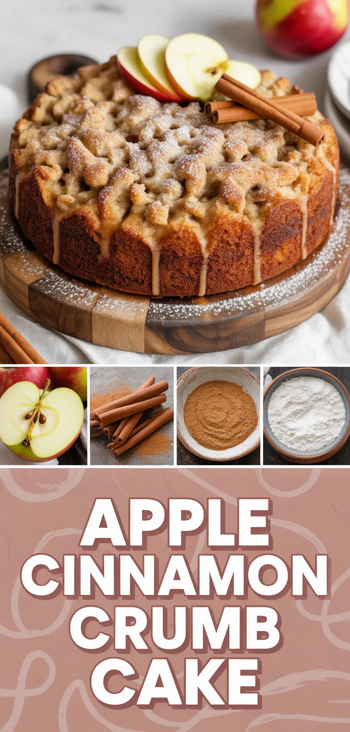 A photo of Apple Coffee Cake With Cinnamon Brown Sugar Crumb Recipe