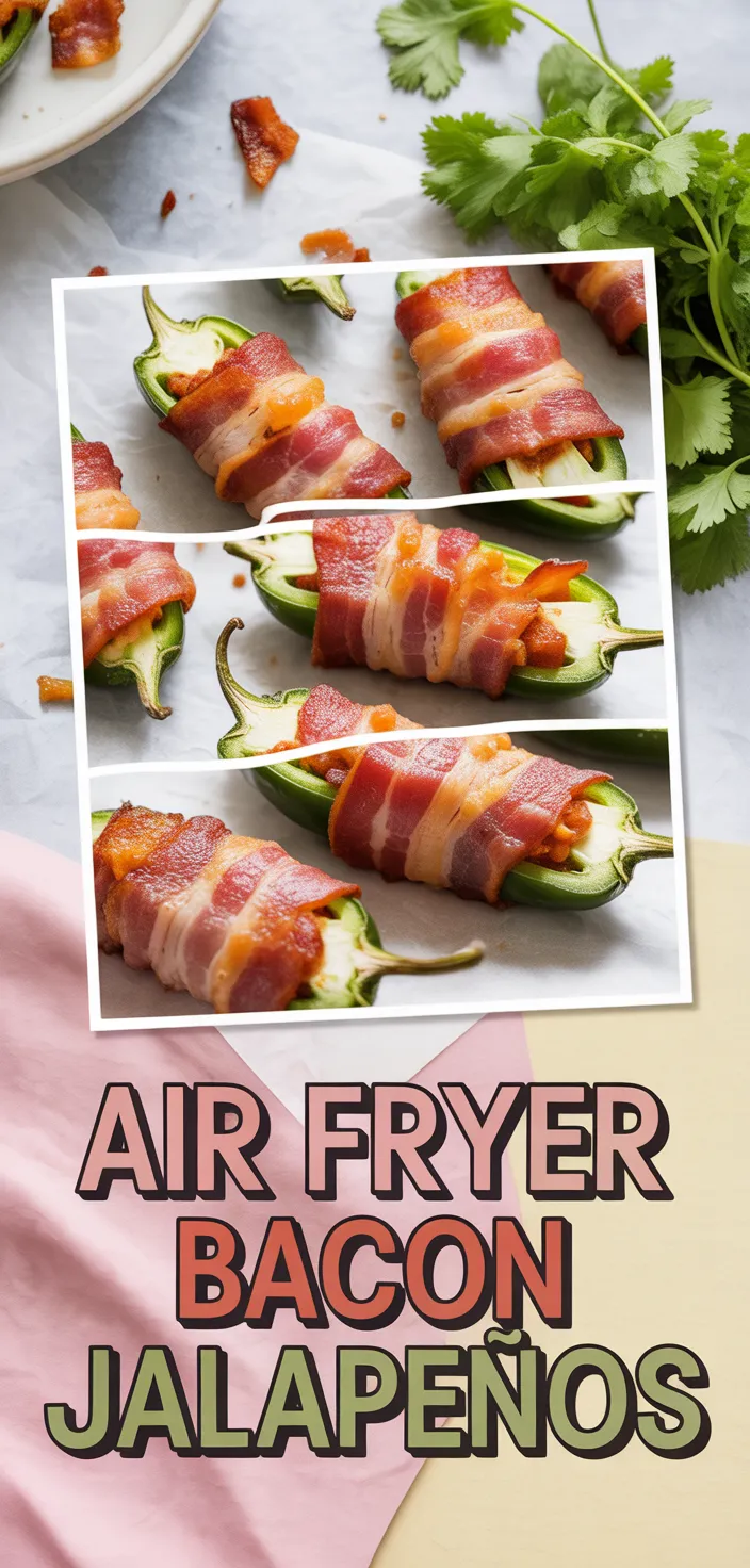 A photo of Bacon Wrapped Jalapeño Poppers (Air Fryer) Recipe