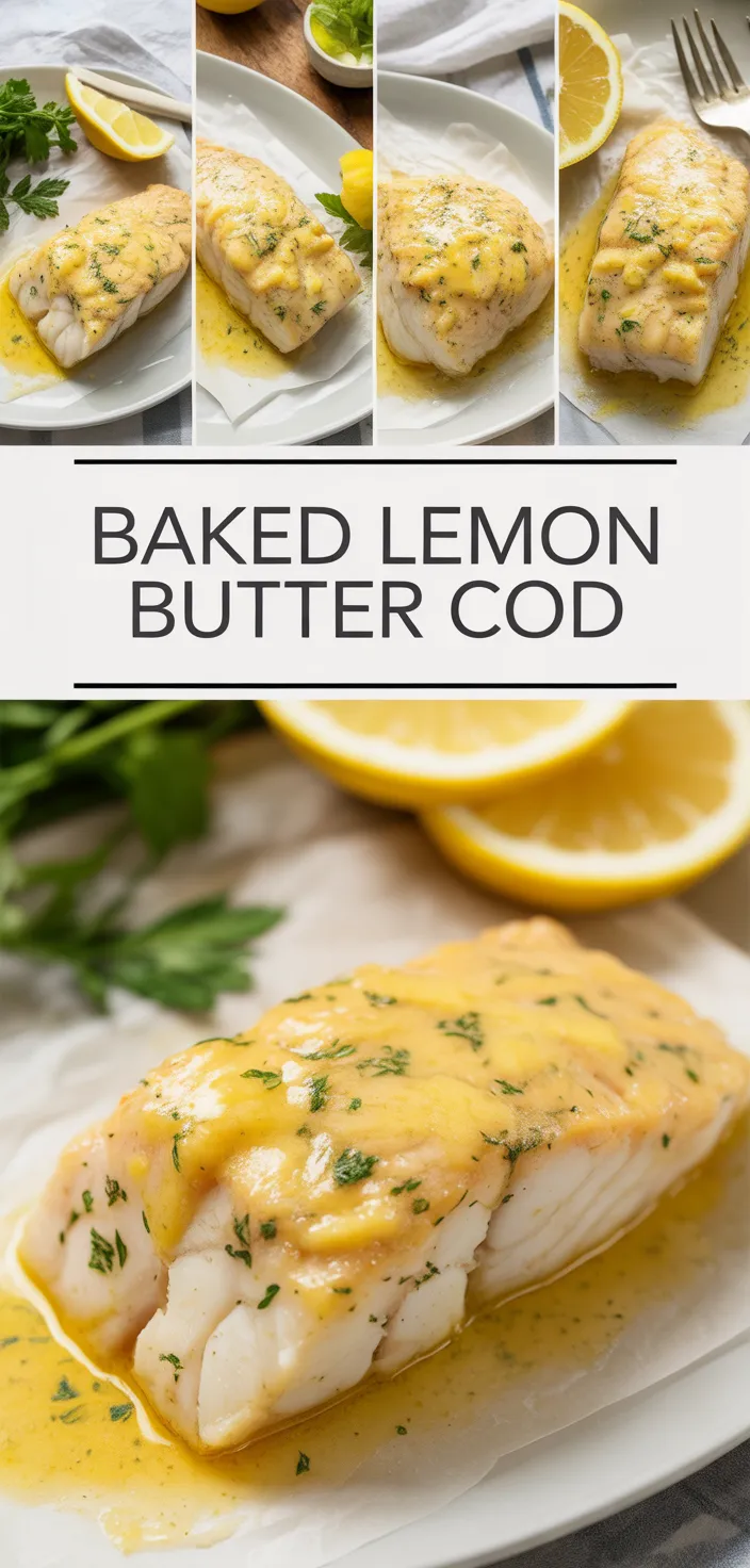 A photo of Baked Lemon Butter Cod Recipe