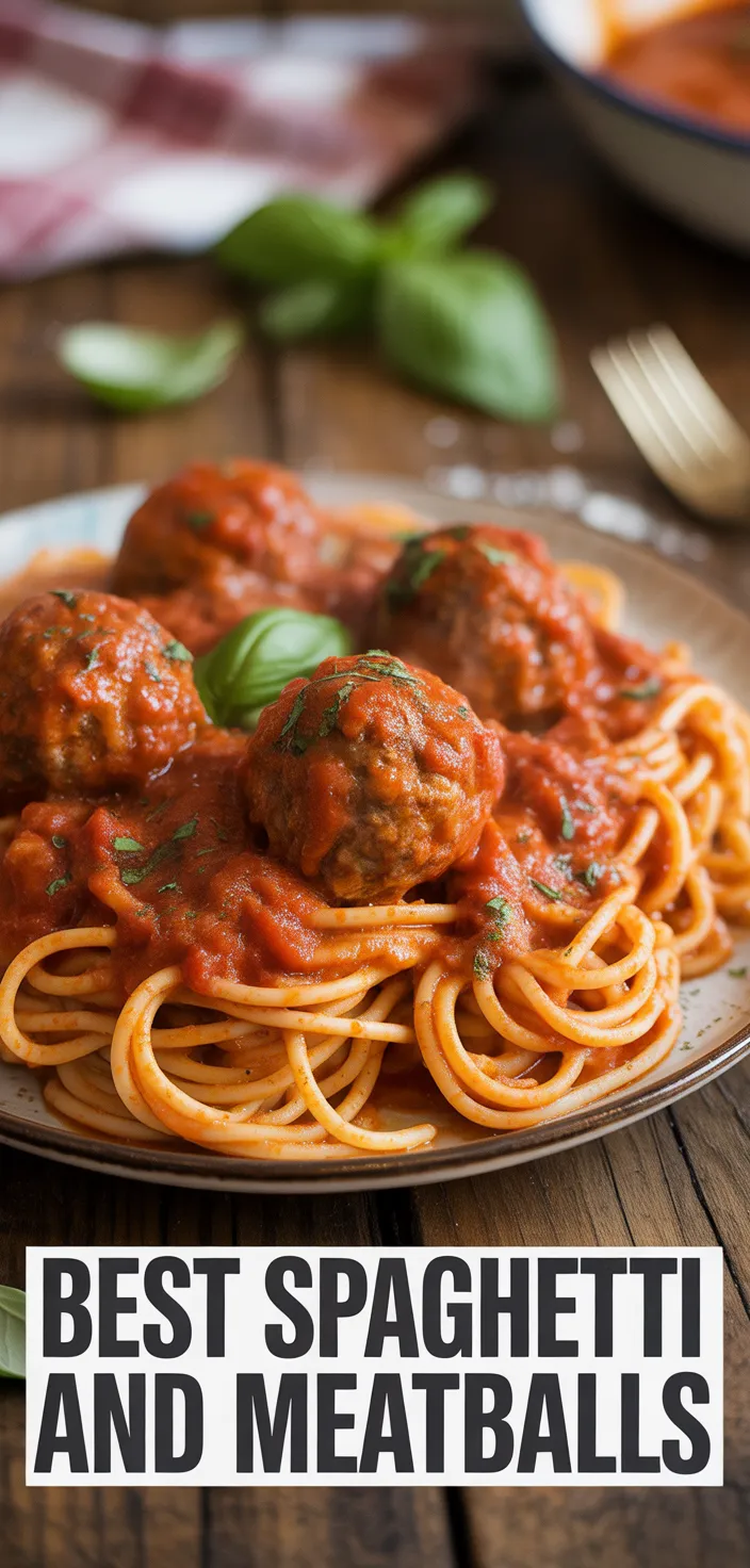 A photo of Best Spaghetti And Meatballs Recipe