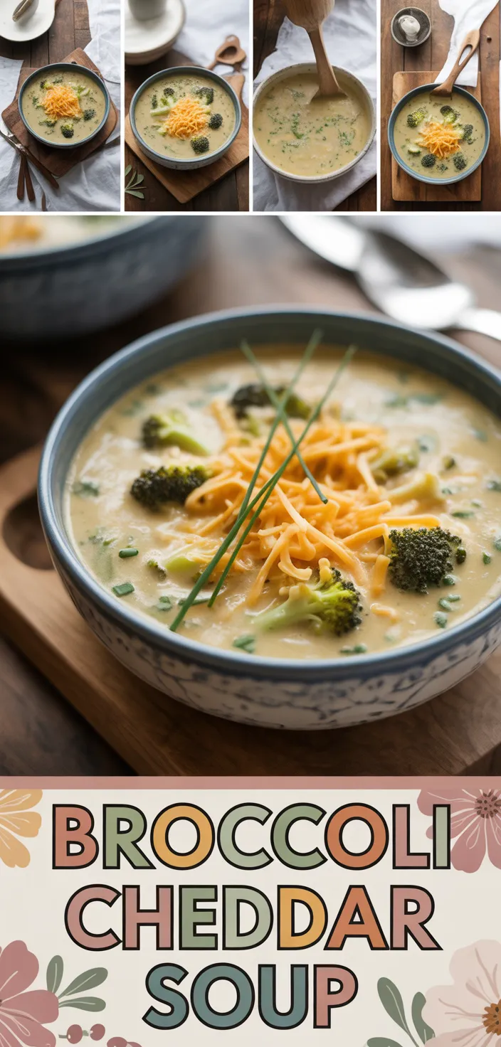 A photo of Broccoli Cheddar Soup Recipe