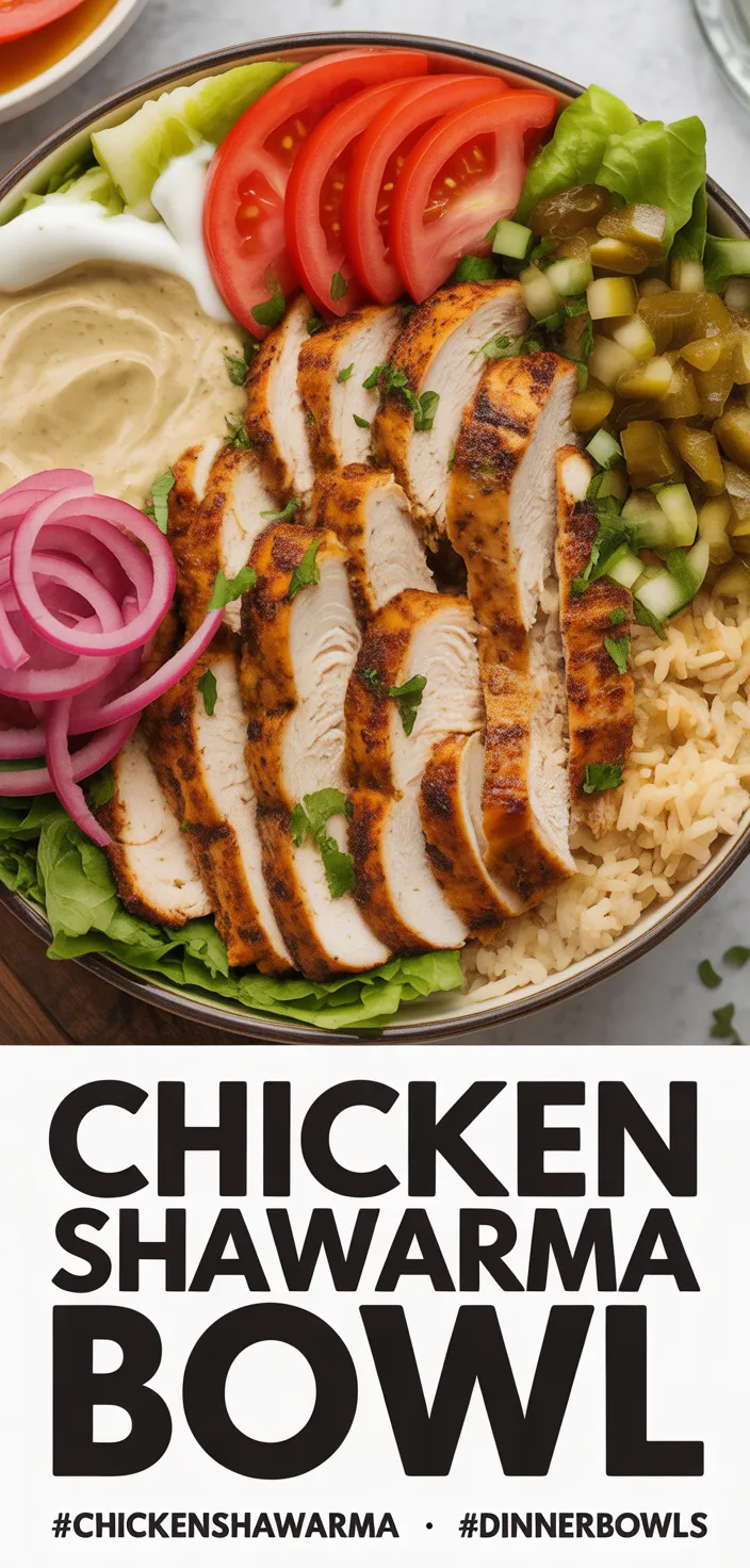 A photo of Chicken Shawarma Bowl Recipe