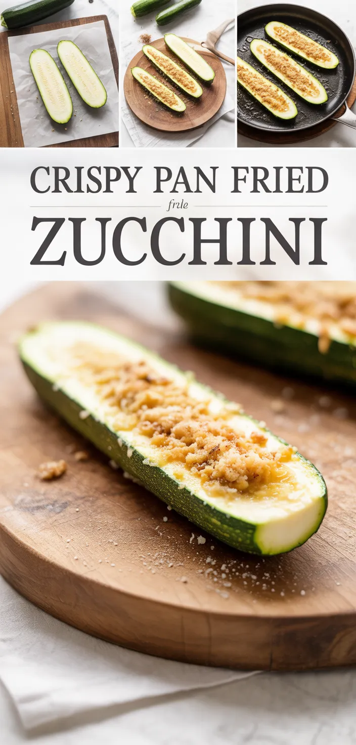 A photo of Crispy Pan Fried Zucchini Recipe