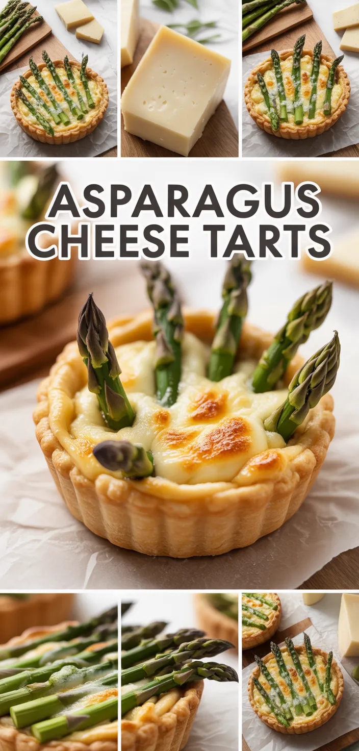 A photo of Deliciously Easy Asparagus And Cheese Mini Tarts Recipe