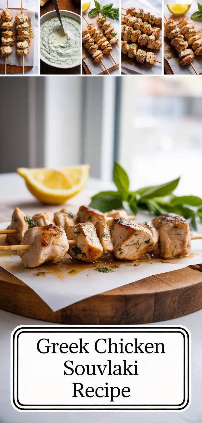 A photo of Greek Chicken Souvlaki Recipe