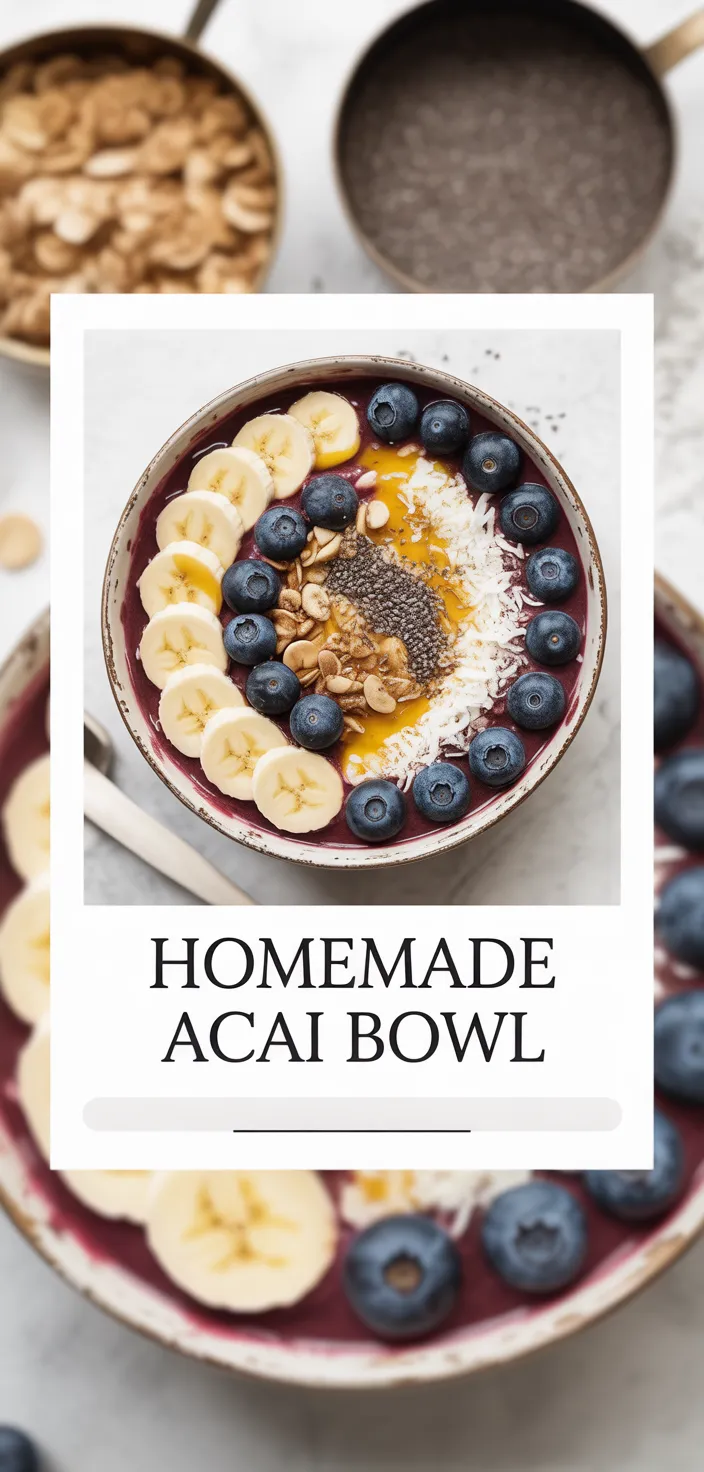 A photo of Homemade Acai Bowl Recipe