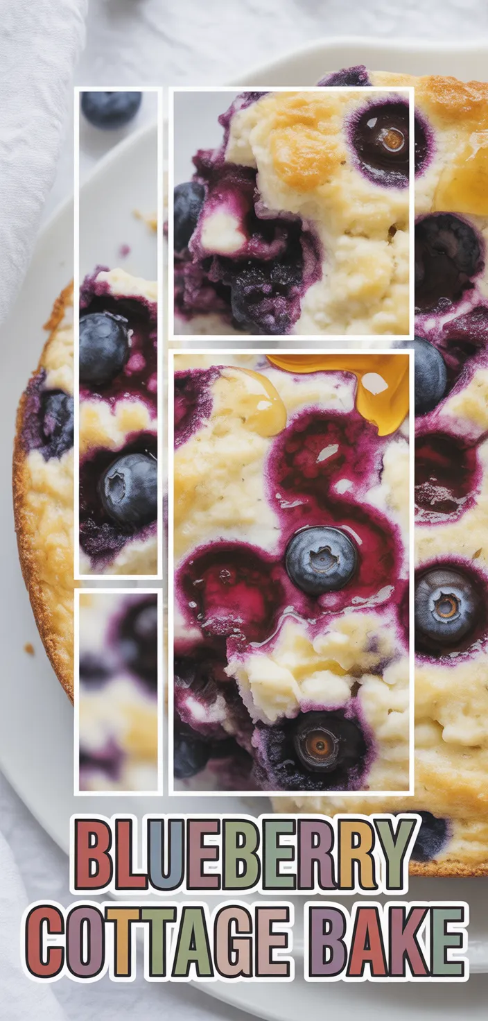 A photo of Nutritious Blueberry Cottage Cheese Breakfast Bake Recipe