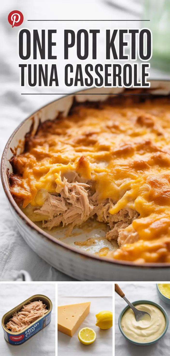 A photo of ONE POT KETO TUNA CASSEROLE Recipe