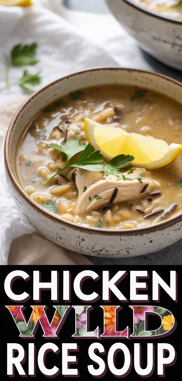 A photo of Slow Cooker Chicken Wild Rice Soup: Perfect Comfort Food! Recipe